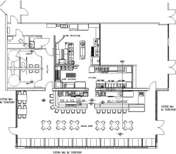 Example Drawing of a Kitchen Floorplan